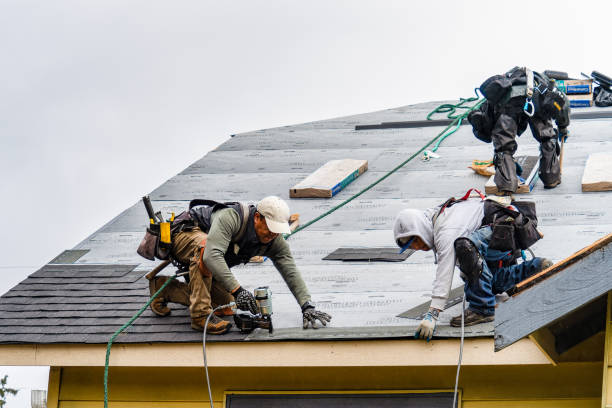 Professional Roofing technician working in Mc Donald, OH